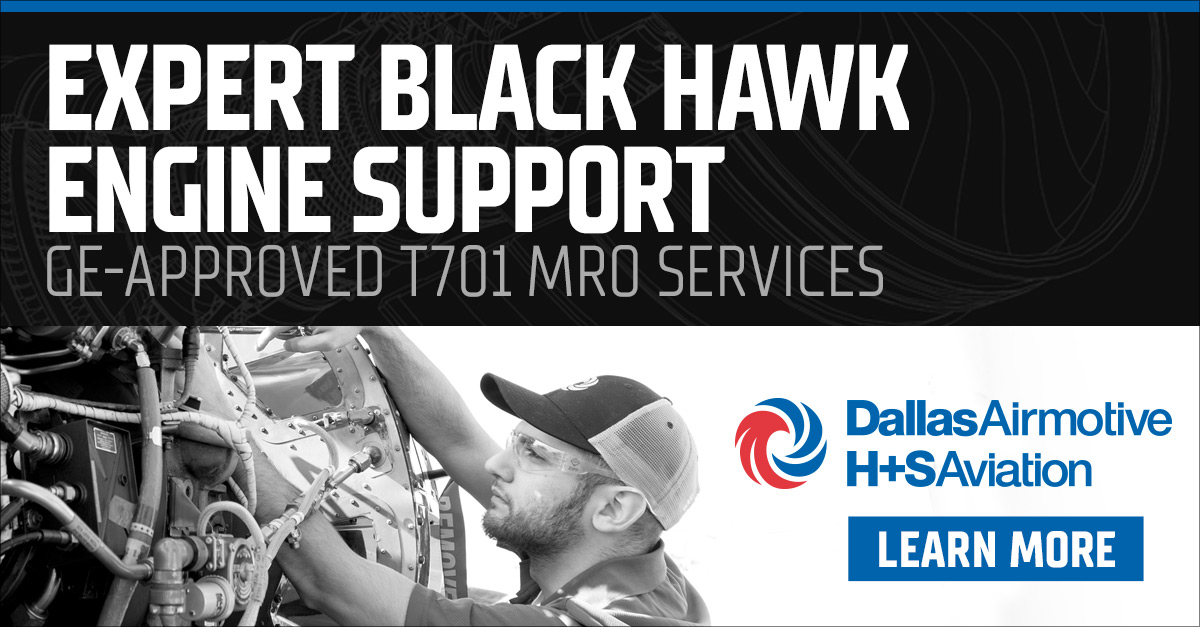 Low Rates + GE-Approved Service + Global Support = Your Preferred T701 Engine Solution: Sikorsky Black Hawk operators now receive SPECIAL 2021 PRICING for #T701 engine overhauls, HSIs, and more. Contact us to learn more>> bit.ly/3b6MmqO #blackhawk