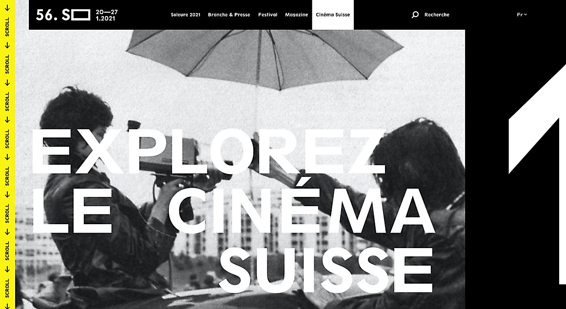 Communication Arts (@commarts) on Twitter photo WEBPicks: For longstanding Swiss film festival @sofilmfest/<a href="/soleurefilmfest/">Journées de Soleure</a>, <a href="/akufen/">AKFN Studio</a> designed a site that brings modularity down to the small details and changes phases throughout the year. ow.ly/V0Mx50DMz98
#WEBPICK #interactive #filmfestival #contemporaryfilms #swissfilms WEBPicks: For longstanding Swiss film festival @sofilmfest/<a href="/soleurefilmfest/">Journées de Soleure</a>, <a href="/akufen/">AKFN Studio</a> designed a site that brings modularity down to the small details and changes phases throughout the year. ow.ly/V0Mx50DMz98
#WEBPICK #interactive #filmfestival #contemporaryfilms #swissfilms