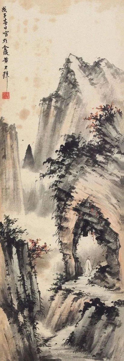 黄君璧（1898—1991），广州南海人。台湾画坛把溥心畲、张大千、黄君璧称为“渡海三家”。
    黄君璧兼擅诗、书、画，画则兼能山水、人物和花鸟，是一个全能型画家。

（黄君璧 国画 1）

黃君璧 白雲蕭寺
黃君璧 春山訪道