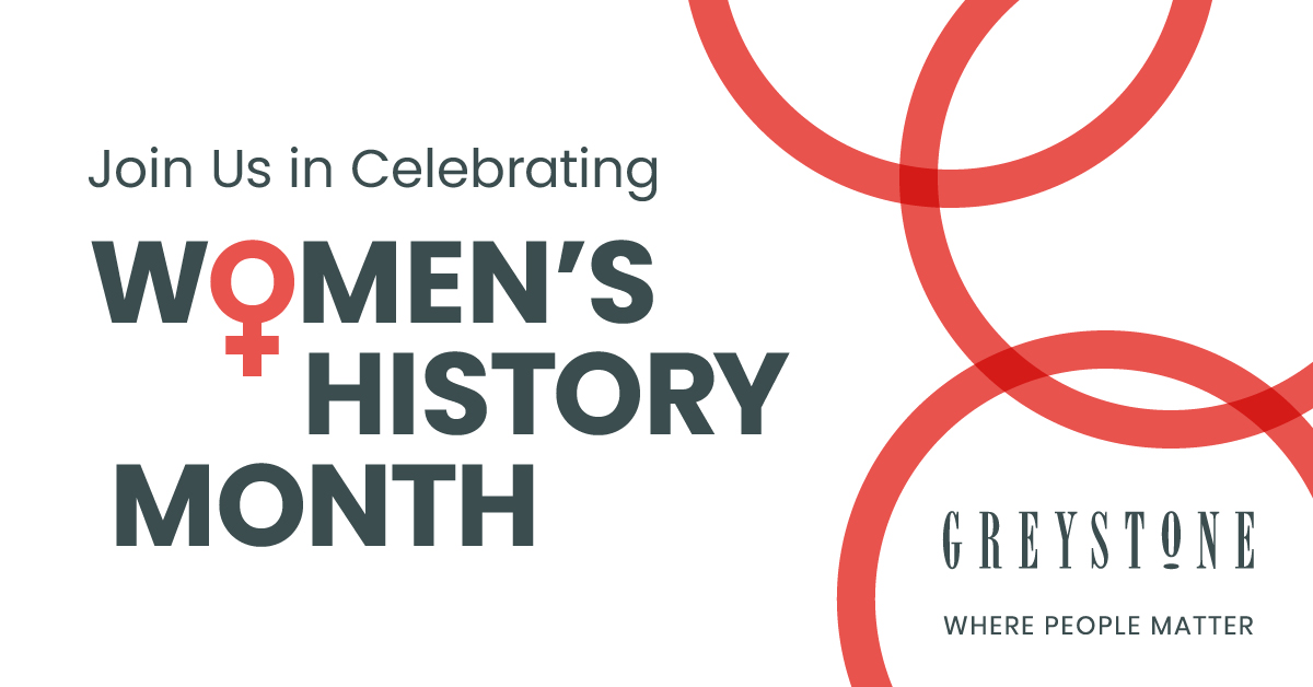 GreystoneCREF's tweet photo. Every March is a special time of year to commemorate the immeasurable and lasting impact that women have made and continue to make on society, culture, and history. At Greystone, we are proud to celebrate Women’s History Month. 
#womenshistorymonth #wherepeoplematter https://t.co/NYHSXqSwsM