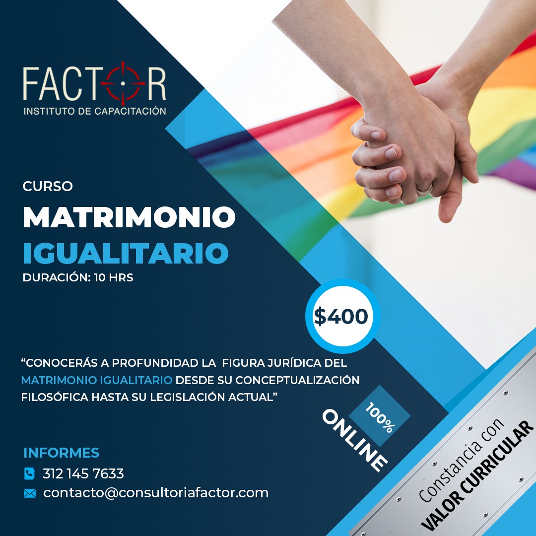 Porque nunca se termina de aprender. Si alguien se interesa, entren al sitio web o envíenme DM.
consultoriafactor.com
#MatrimonioIguaitario #diversidad #LGBTQ
