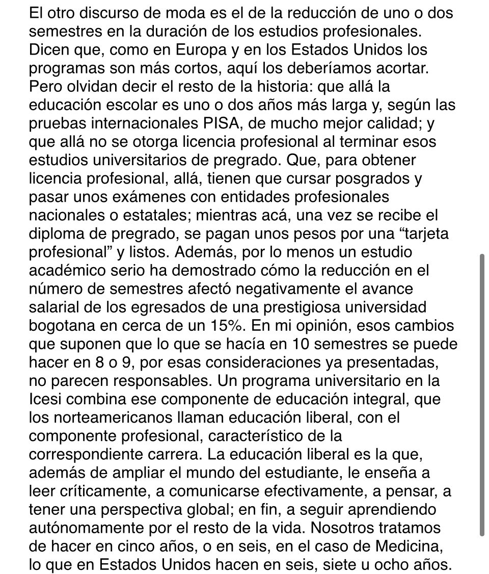 estebanpie's tweet photo. Con pandemia y cambio tecnológico toman fuerza versiones que devalúan educación universitaria integral/presencial y plantean reducir duración de carreras, enfatizar competencias técnicas/virtualidad. Al respecto comparto reflexiones de @frapie2 en discurso de grado de @icesi. https://t.co/VZOgiiceEO