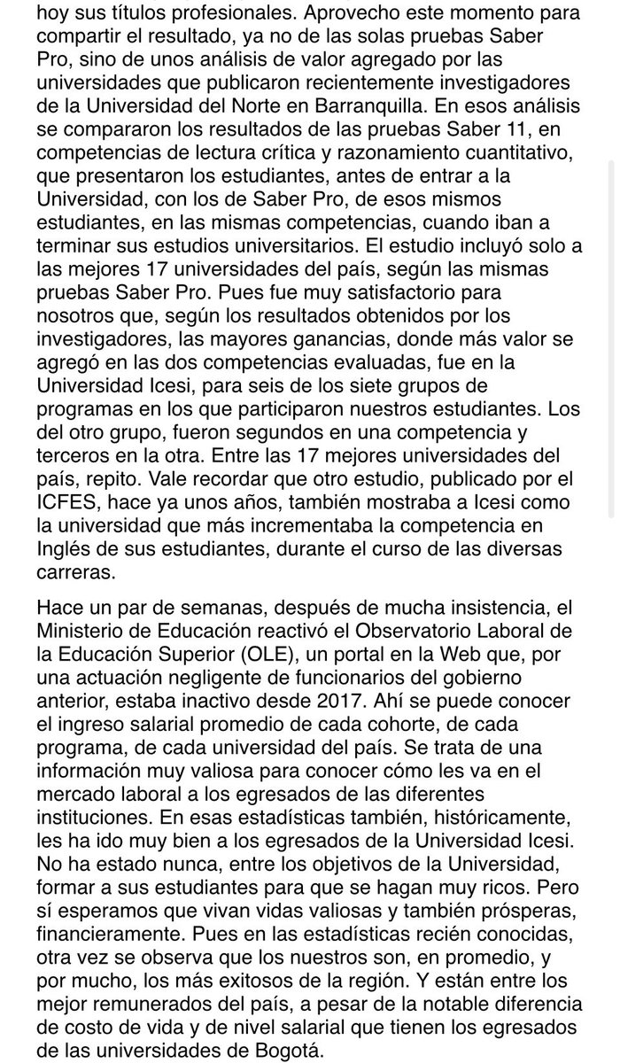 estebanpie's tweet photo. Con pandemia y cambio tecnológico toman fuerza versiones que devalúan educación universitaria integral/presencial y plantean reducir duración de carreras, enfatizar competencias técnicas/virtualidad. Al respecto comparto reflexiones de @frapie2 en discurso de grado de @icesi. https://t.co/VZOgiiceEO