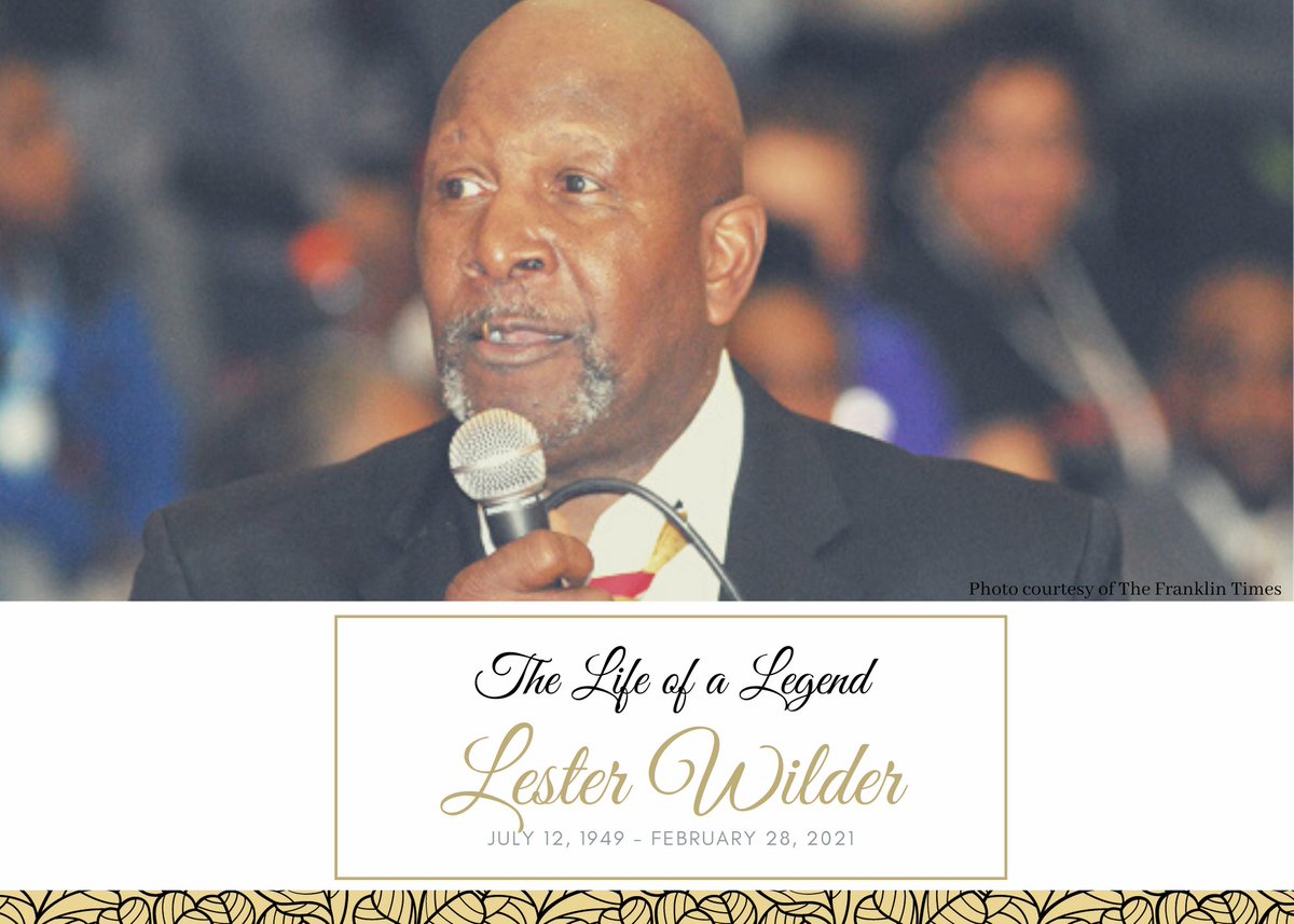 As a district, our thoughts and prayers are with all those who are mourning Franklinton legend Coach Lester Wilder's recent passing. We know that his legacy will continue through his family and everyone that he impacted over the years. Read more...bit.ly/FHSLegend
