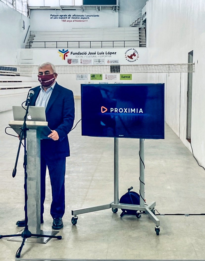 🤜🏻Presentació  del nou projecte audiovisual de la Pilota d’elit 🤛🏻
📺 Retransmissió a través d’ <a href="/apunt_media/">À Punt</a> 
🖥💻📲 Plataforma “Proximia”streaming 
📡 🌎 Lliga Esport Internacional 
✍🏻 Subscriu-te per a gaudir de la Pilota Valenciana 
👉🏻Registrat en: proximia.tv  👈🏻