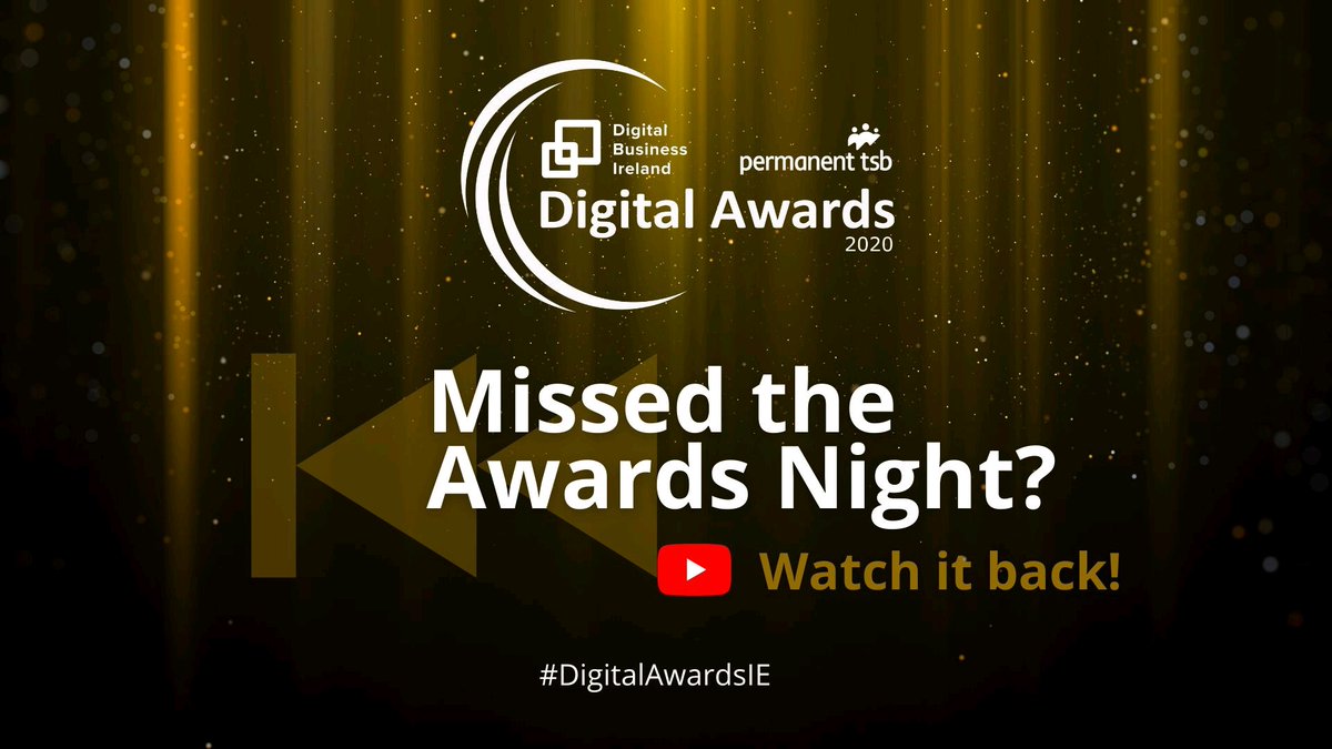 Did you miss the 2020 Digital Business Ireland - permanent tsb #DigitalAwardsIE last Friday evening?

Not to worry! - Watch the full thing here: digitalbusinessireland.ie/awards-live