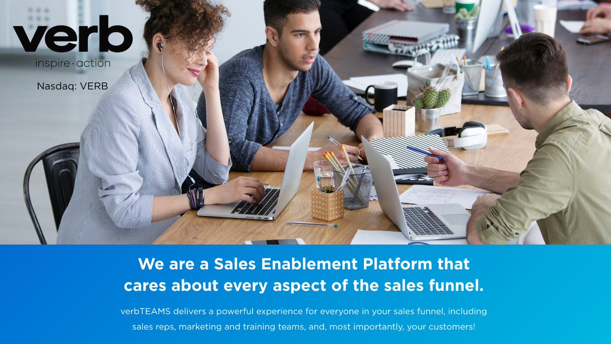 ShopMARKET_Live's tweet photo. Meet verbTEAMs - where you can securely manage and distribute #content. Get the right assets to the right people in a way that’s completely customized for every prospect. https://t.co/jiqFOH6FUq $VERB #Innovation #Tech #Sales https://t.co/DNrEt9PS87