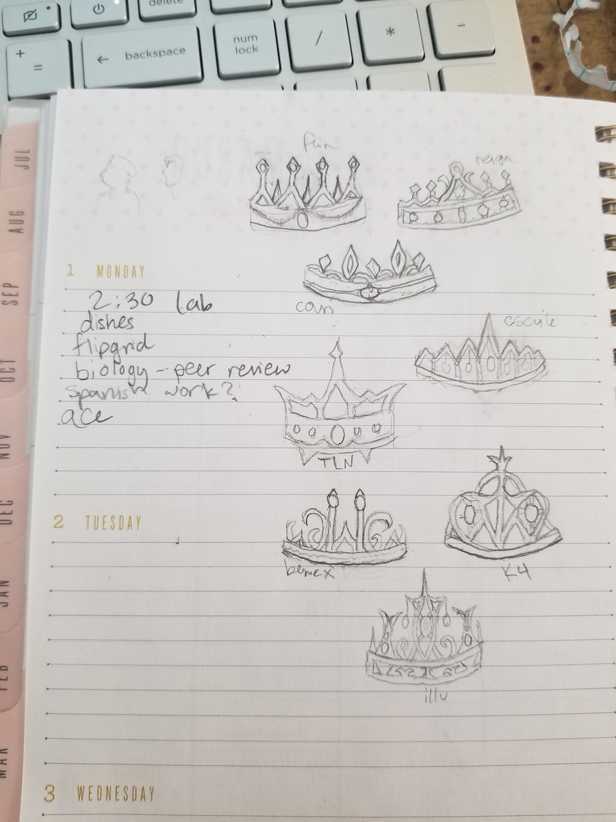 pray4perlamc's tweet photo. Instead of paying attention in zoom class, I made my favorite/the best speedrunners crowns... I might draw them digital later but probs won't have time cos I'll be busy failing school #mcsr #mcsrtwt #fanart #reignex #feinberg #illumina #couriway #tln https://t.co/wwJ1bbEbzc