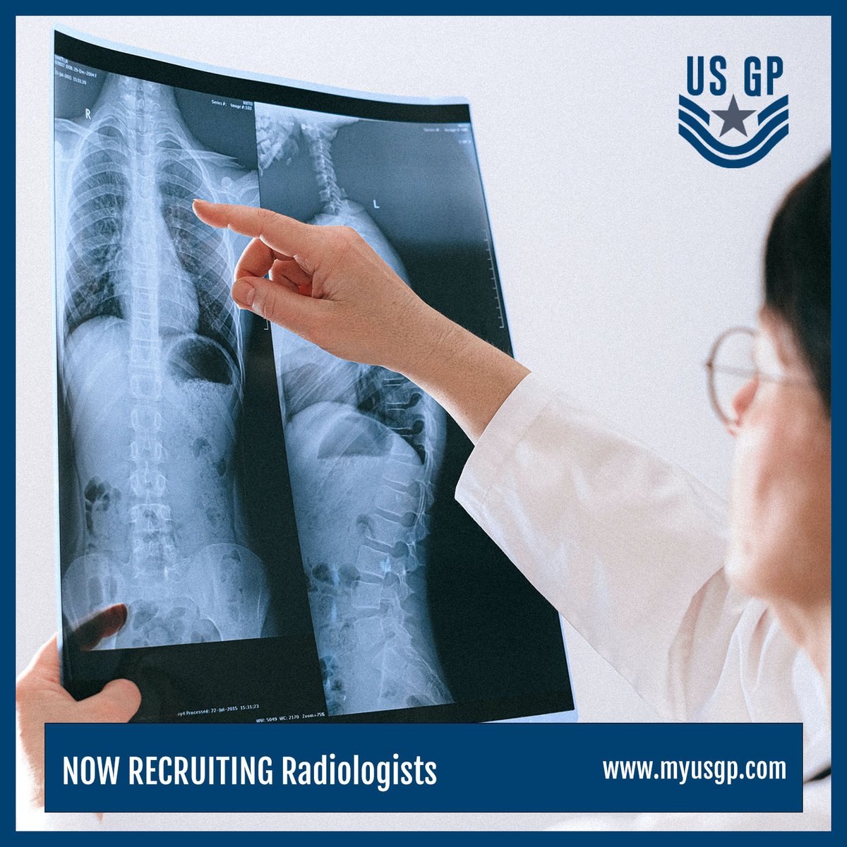 USGP (@myusgp) on Twitter photo Fort Sills is currently looking for a civilian Radiologist. Join a strong community and advance your career today with rewarding work.
For more info Email the professionals at USGP today at recruiter@usgotpeople.com
myusgp.com/usgp/
#NowHiring #Radiologist Fort Sills is currently looking for a civilian Radiologist. Join a strong community and advance your career today with rewarding work.
For more info Email the professionals at USGP today at recruiter@usgotpeople.com
myusgp.com/usgp/
#NowHiring #Radiologist