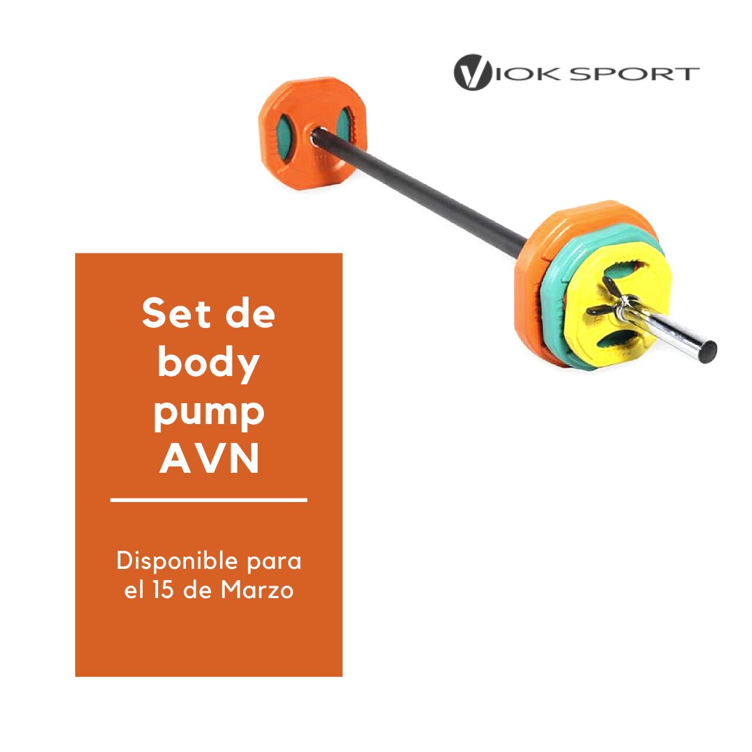 Viok_Sport's tweet photo. ¿No tienes aún tu Set de body pump en casa? ¡Estas de suerte! Para este mes de Marzo vamos a reponer del Set de body Pump AVN , un Set de Body Pump que ya muchos #viokers tienen en sus casas o boxes. Este set de body pump tiene un kilaje total de 20kg y la barra es hueca. https://t.co/oZztV63uLW