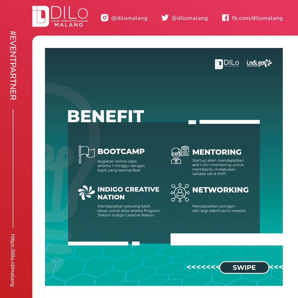 Indigospace_mlg's tweet photo. Yuk daftarkan startup kamu lansung melalui link berikut https://t.co/u6jzDI65FI https://t.co/GP6WuDCU42