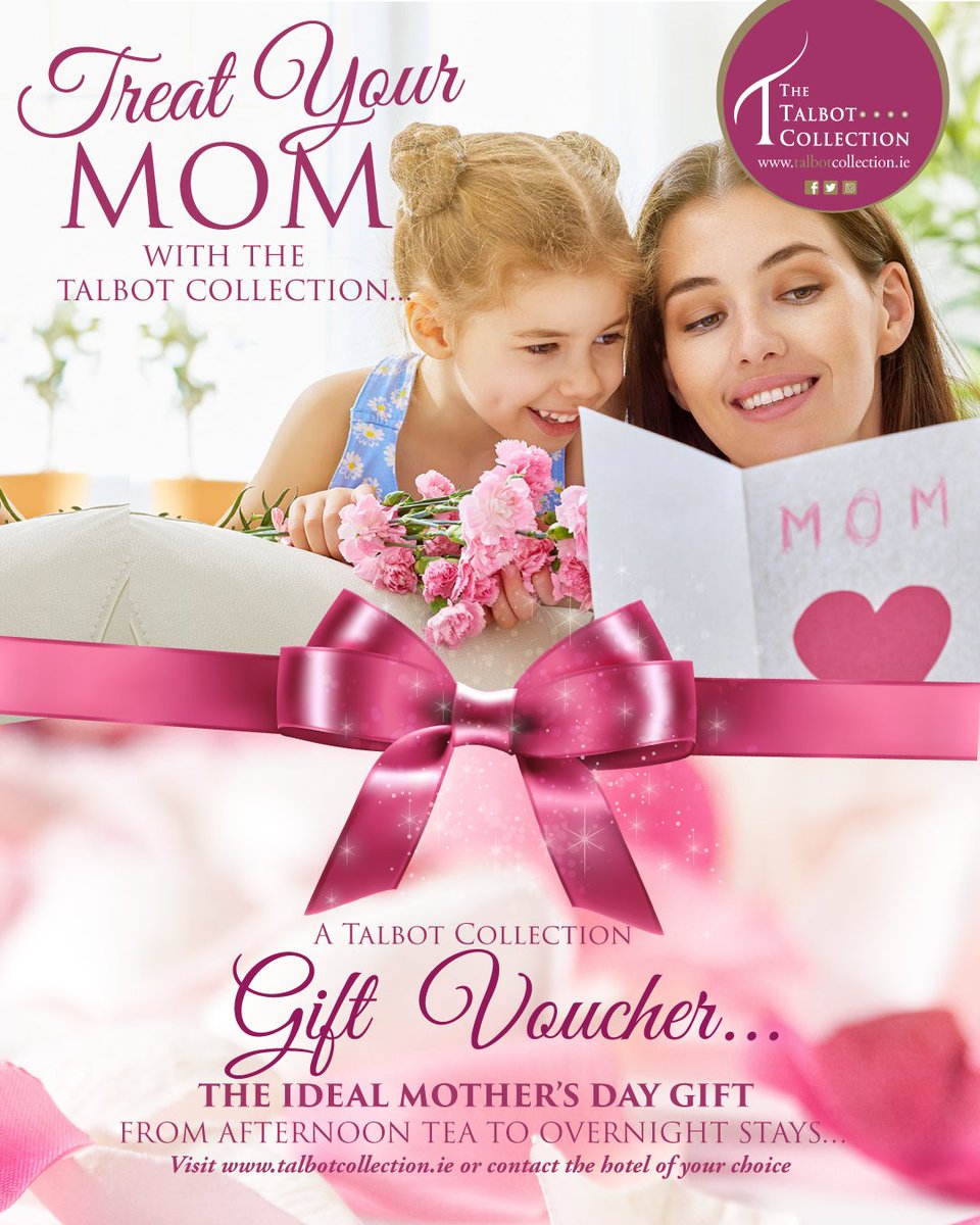 TalbotCarlow's tweet photo. 🌷Treat the special lady in your life with a Talbot Collection Gift Card this Mother's Day 🌷
The Talbot Collection gift vouchers can be used across collection properties in Carlow, Cork, Wexford, and Dublin.
Purchase Today: https://t.co/c7UkmkUYWH https://t.co/FQaduDF6ld