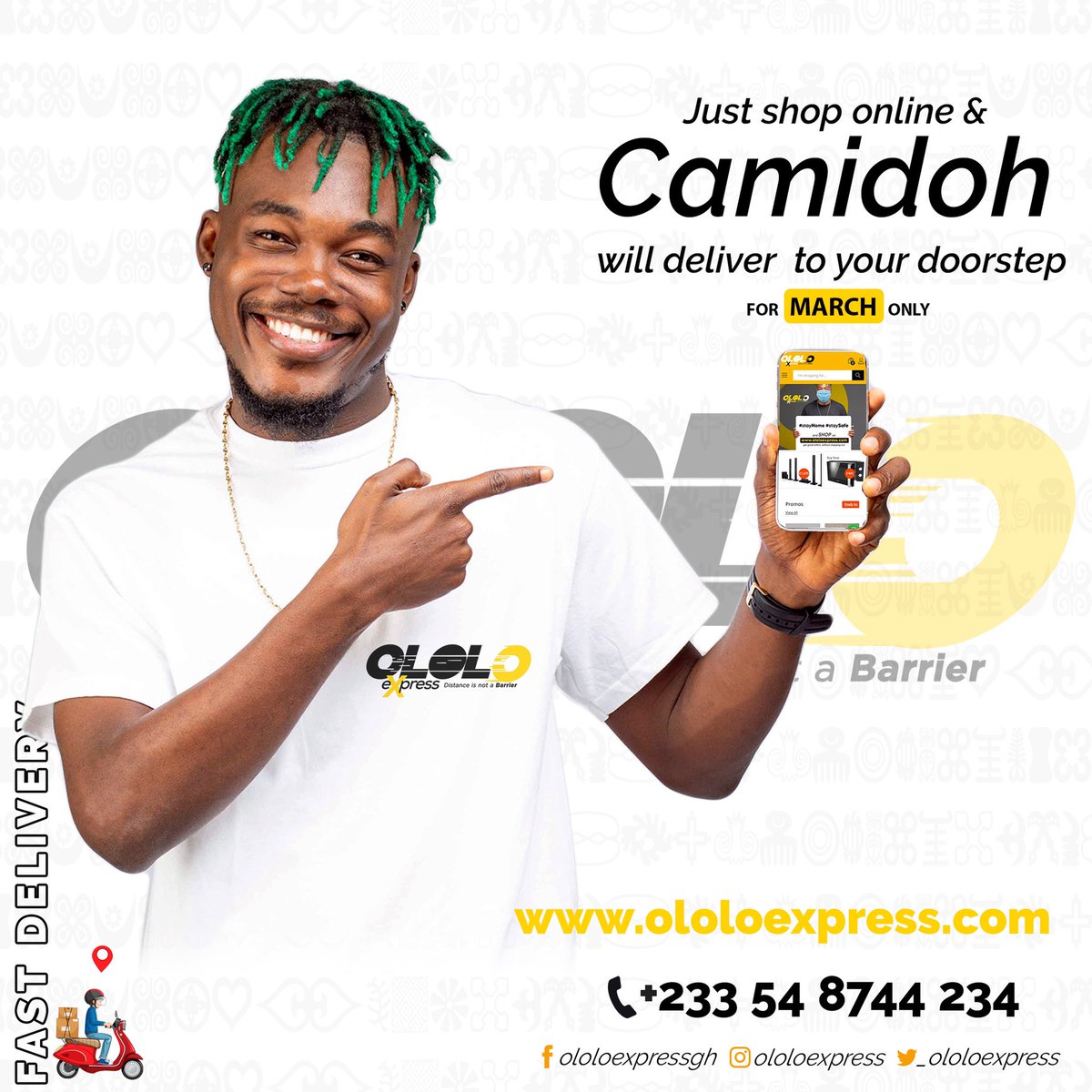 _ololoexpress's tweet photo. Shop now and get the chance to meet &amp; take pictures with @camidoh. Only on https://t.co/ltjE3LCKZo

#ololoexpress #camidoh #ghana #accra #accraghana #onlineshopping https://t.co/mX9Da2hEYP