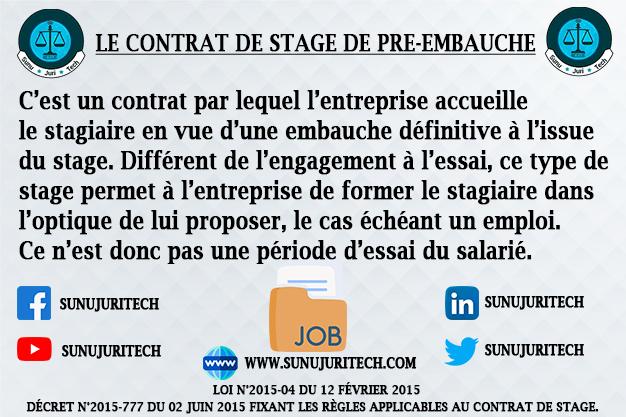 sunujuritech's tweet photo. Beaucoup de jeunes cherchent du travail et plusieurs d'entre eux passent d'abord par le stage. Sunujuritech a senti la nécessité de rappeler à ces jeunes les 4 types de contrat de stage régis par la loi n°2015-04 du 12 février 2015 abrogeant et( suite en commentaires) https://t.co/HryupA8iva