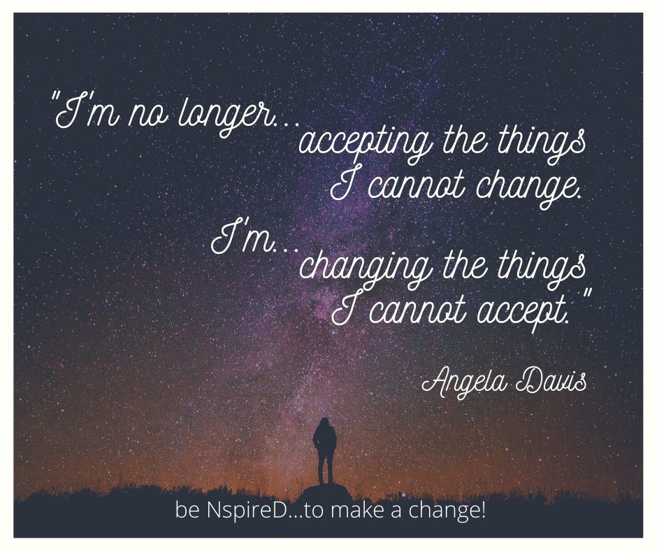 nspiredbynic's tweet photo. Change can create a lot of fear. Change is unavoidable and non-discriminatory. It doesn't care who you are, who you know or what you know; where you've been or where you're going. Even though change is difficult, not changing can be fatal. "be NspireD...to make a change!" #change https://t.co/5eJG2ORXBS