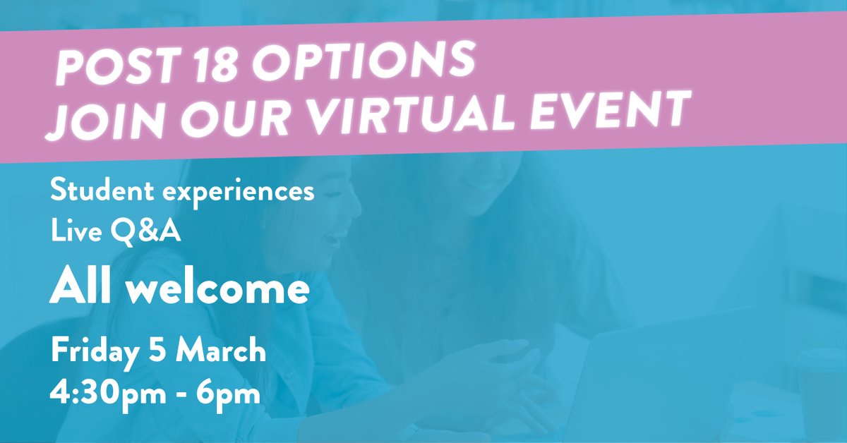 Higher Horizons+ (@higher_horizons) on Twitter photo What’s up next after college and sixth form? Help your year 12’s and 13’s figure out their options. Email Lizzie on ewhalley@harper-adams.ac.uk to register or for more details!
#NCW2021 #NCW #apprenticeshipsuk #careers #college #university #post18 #year12 #year13 #UniConne ... What’s up next after college and sixth form? Help your year 12’s and 13’s figure out their options. Email Lizzie on ewhalley@harper-adams.ac.uk to register or for more details!
#NCW2021 #NCW #apprenticeshipsuk #careers #college #university #post18 #year12 #year13 #UniConne ...