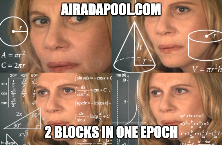ArnellMilhouse's tweet image. 2 Blocks, 1 Epoch!!  @AirADApool produced two blocks in one epoch.  If you are #Staking #ADA #Cardano and ARE NOT flying with AirADAPool.com, where exactly are you going?