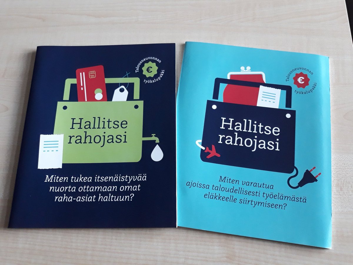 Sain käsiini painotuoreet #hallitserahojasi talousneuvonnan työkalupakit. Kyllä nyt kelpaa 👩‍🏫👨‍🏫💰Tehtäväpaketit talousneuvontaan ja opetukseen löytyy myös meidän nettisivuilta martat.fi/omat-rahat <a href="/takuusaatio/">Takuusäätiö</a> <a href="/MinnaMarkkanen/">Minna Markkanen</a> @UkkolaErkki @toivenla <a href="/maija_isaksson/">Maija Isaksson</a>