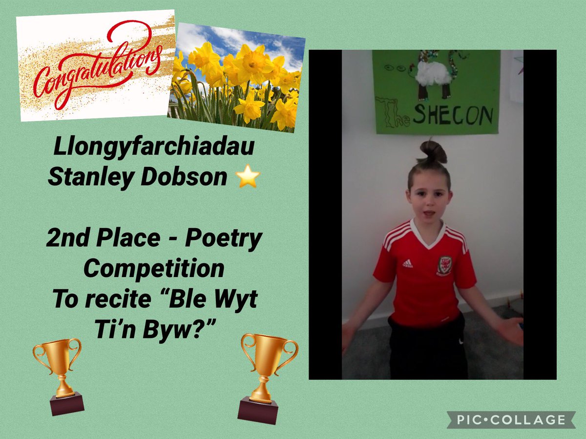 StDavidsCiWPrm's tweet photo. Llongyfarchiadau to the winners of Year 3’s Welsh Poetry Recital 🏴 The children had to learn and say the poem “Ble Wyt Ti’n Byw?” and they blew Miss Morgan away 🤩🤩
#stdavidsciwyr3 #stdavidsciwwelsh #StDavidsDay @CSC_Cymraeg @EisteddfodUrdd https://t.co/0TFCGmgec2
