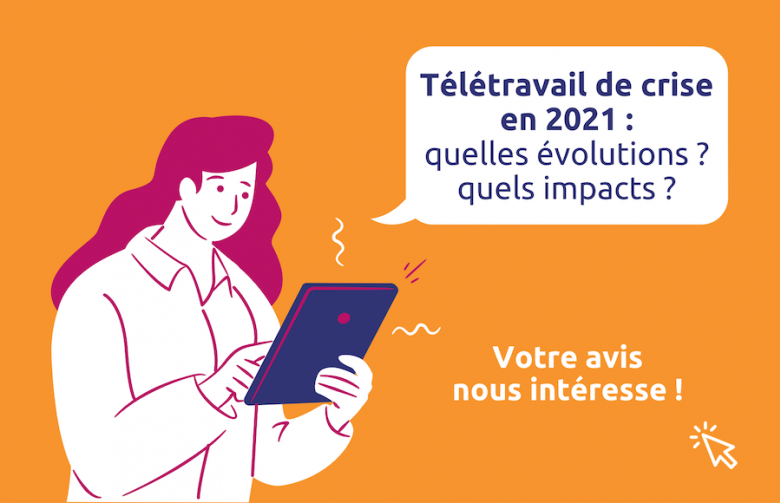 🟠Télétravail de crise en 2021, votre avis nous intéresse !
➡️Remplissez en 10mn notre questionnaire anonyme pour nous dire comment vous vivez le déploiement et la généralisation du télétravail
➡️Je donne mon avis ow.ly/FNM850DJ1dB