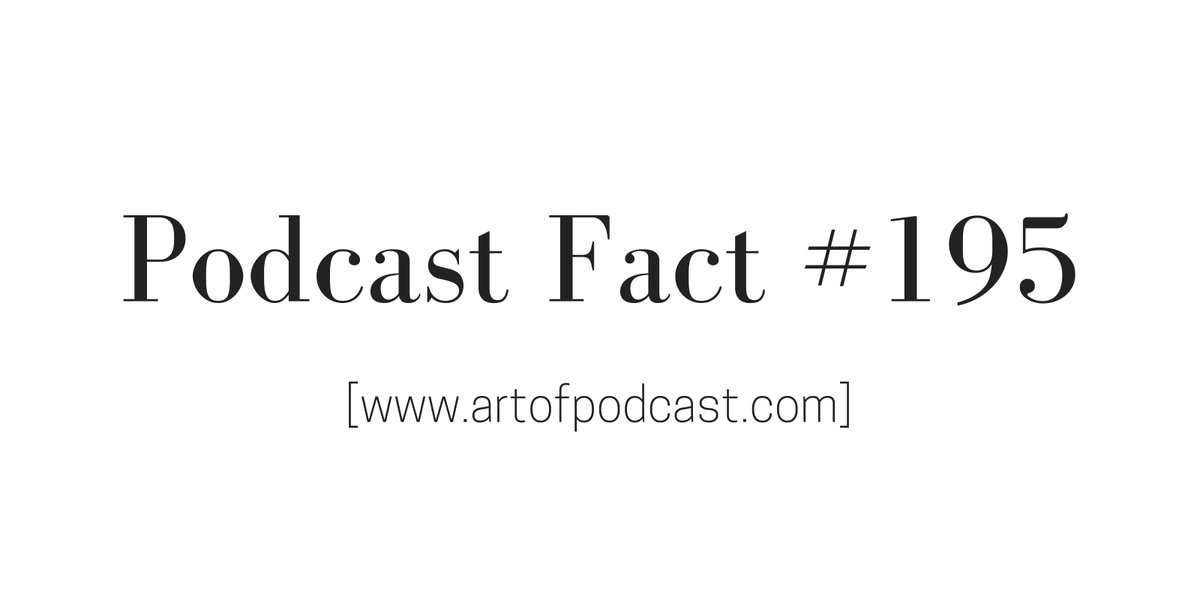 ArtOfPodcast's tweet photo. #Podcastfact 195:  54% of podcast consumers say they think about buying an advertised product #Podcast #Facts #AOP #ConvinceandConvert https://t.co/QsAKTp4xyu