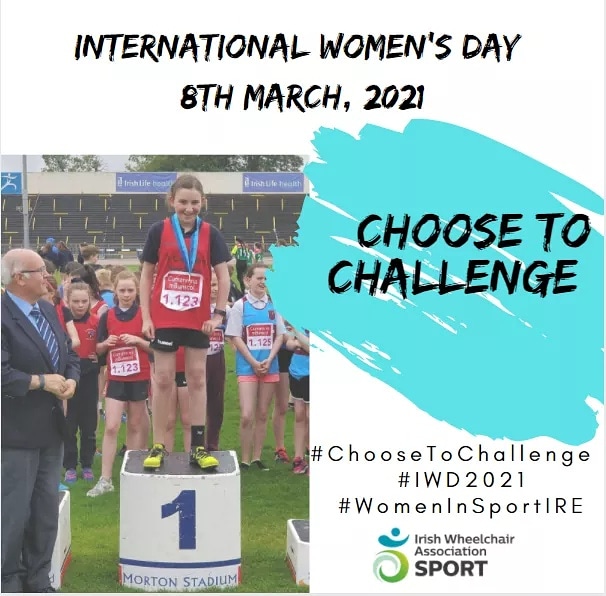 IWASport's tweet photo. A challenged world is an alert world and from challenge comes change.
So let's all #ChooseToChallenge

How will you help forge a gender equal world?
#Celebrate women's achievement. Raise #awareness against bias. Take action for #equality. #WomenInSportIRE https://t.co/igSDUkqNfB