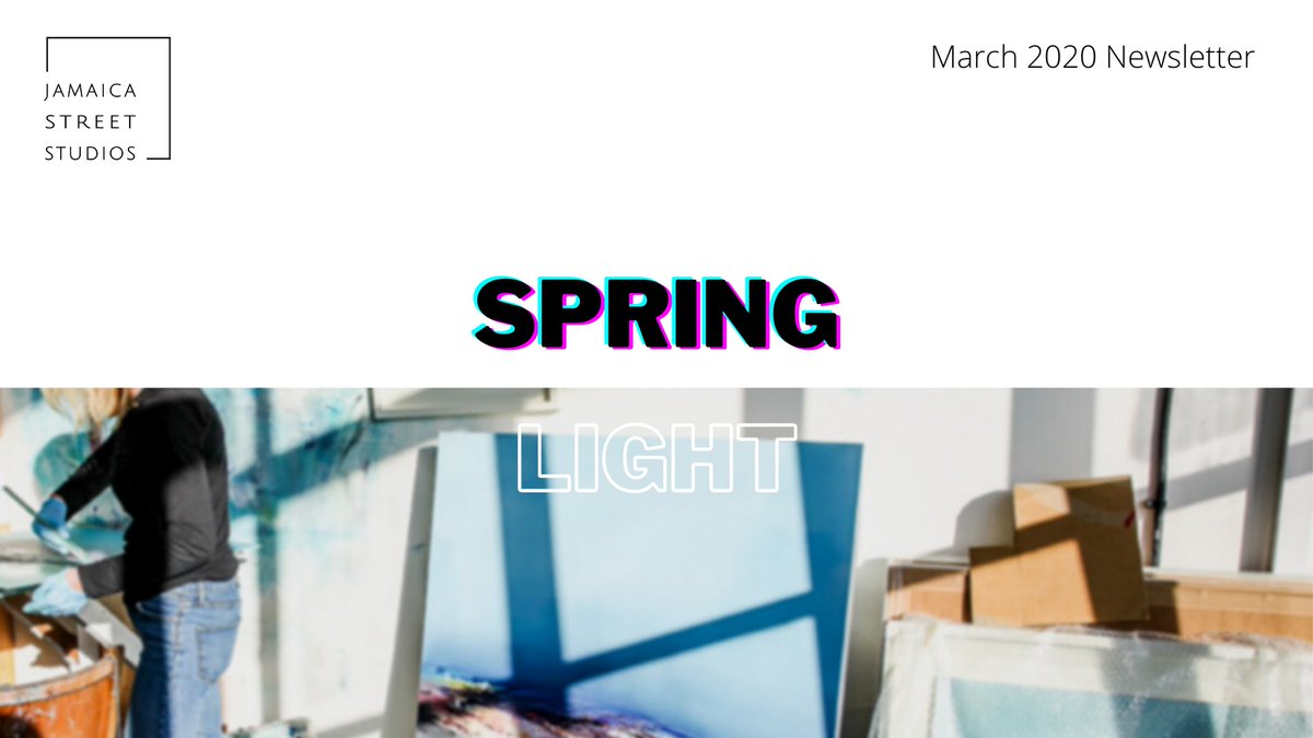 Check out our March newsletter! Inc. a thought about light, studio available, shop corner & artist news... - mailchi.mp/365a9969889d/j…