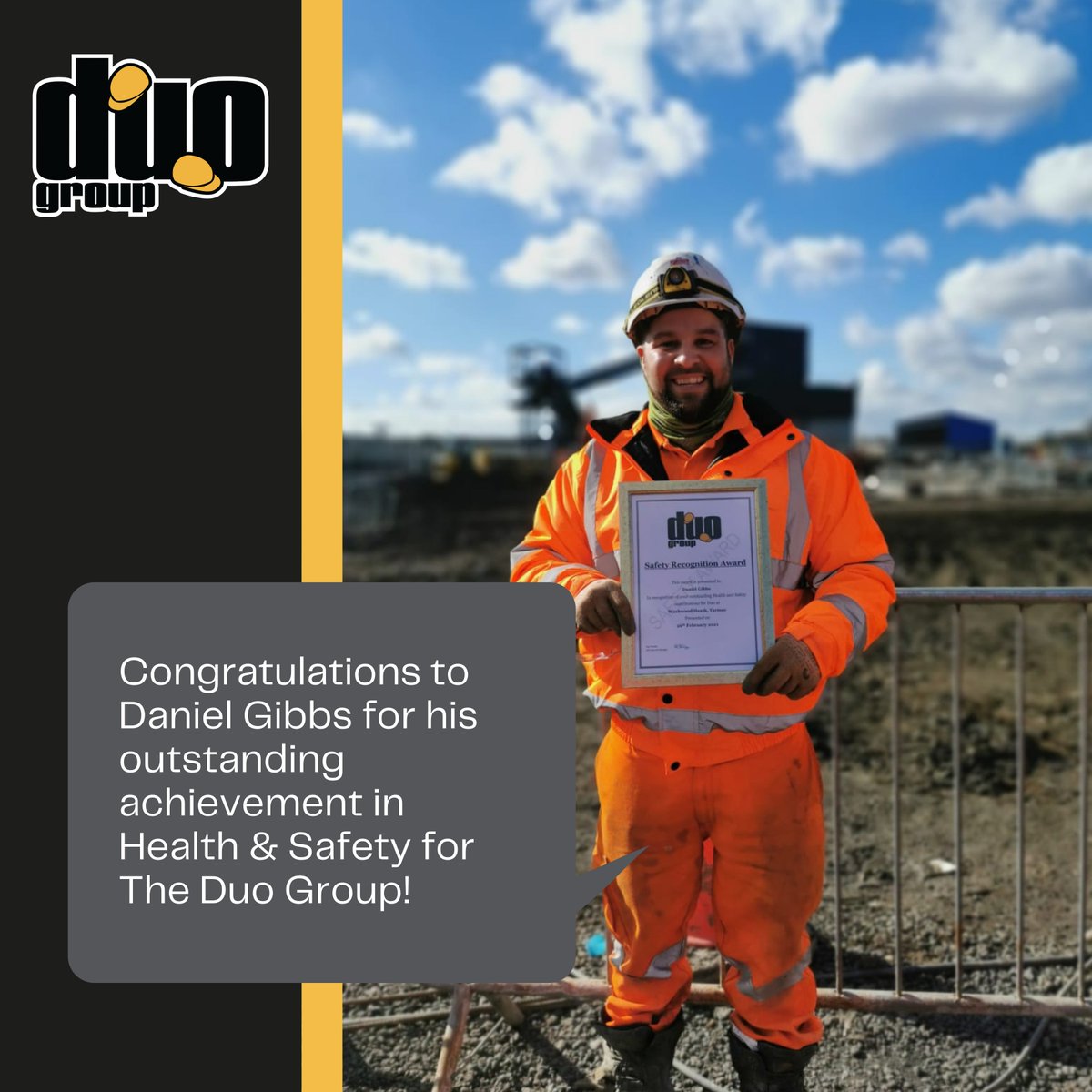 Huge CONGRATULATIONS to our Electrical Supervisor Daniel Gibbs for winning our Outstanding achievement in Health and Safety Award! 
This is in recognition for the control of complex isolations during our commissioning works at Tarmac Washwood Heath. 
linkedin.com/feed/update/ur…