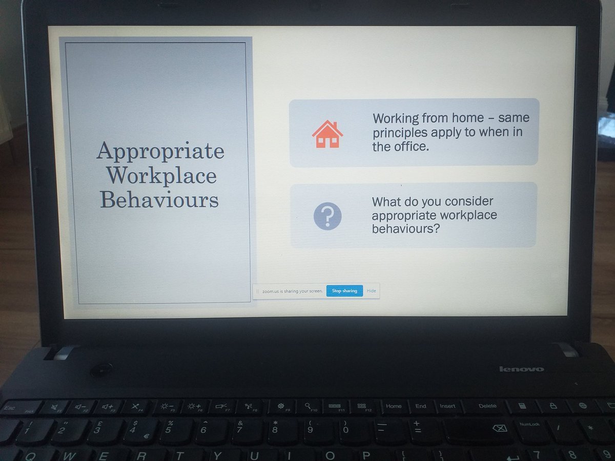 NiamhNowGroup's tweet photo. Important conversations today discussing the importance of maintaining professionalism when working from home and also how to maintain work life balance.
#supportedemployment #NOWGroup https://t.co/QZMaqed04R