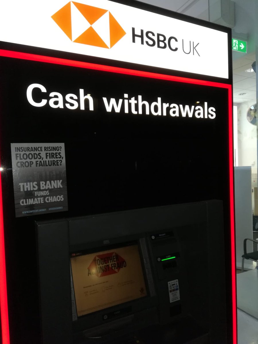 xrplymouth's tweet photo. It's time to @switchit_money and reduce our #ClimateCrisis @HSBC @Money_rebelion we speak with our money and take action. #SwitchBanks #MoneyRebellion https://t.co/JLsnC36yVN