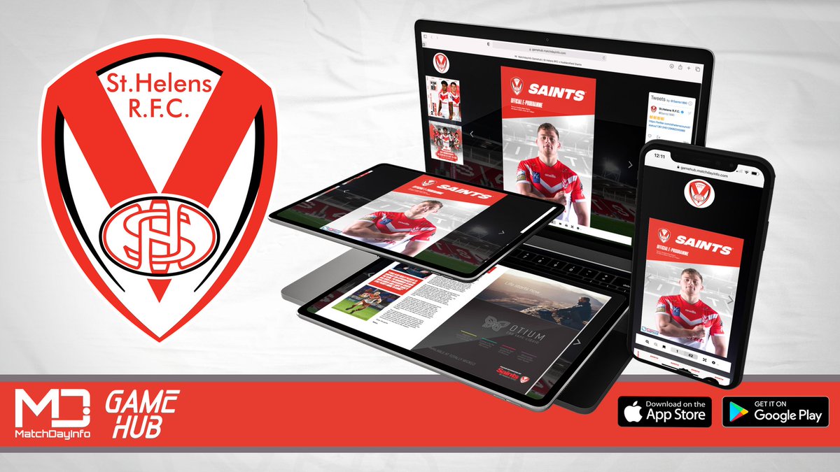 Saints1890's tweet image. 🚨 WIN £50 to spend at Saints Superstore! 🚨

1. Download our new E-Programme App powered by @MatchDayInfo_ 

2. Select 'St Helens' as your Club

3. RT this post!

Apple: apple.co/2lHlmqX
Android: bit.ly/2mbYkc3

The winner will be announced on Friday! 😇

#COYS