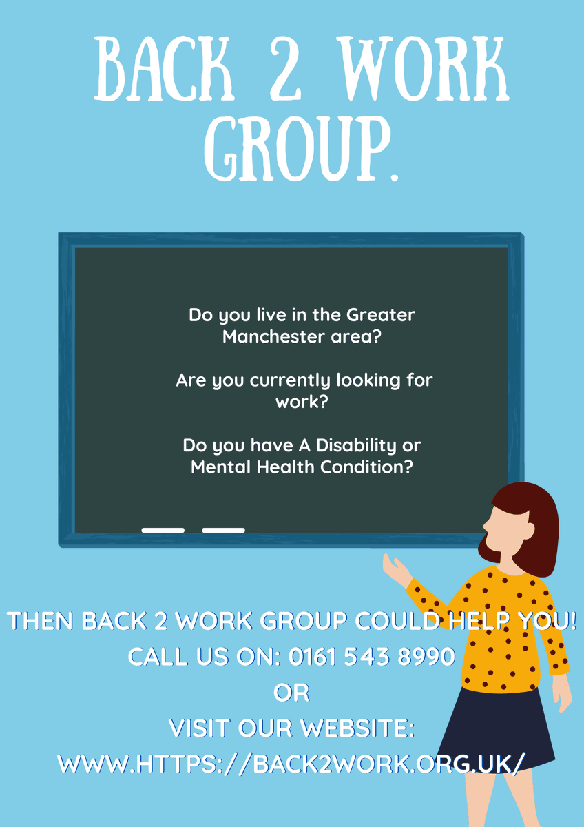 Back2WorkGroup1's tweet photo. Despite the current situation, We’re still supporting people into work during lockdown!
Find out how we can help you today by call: 0161 543 8990 https://t.co/MCLjKPyN6H