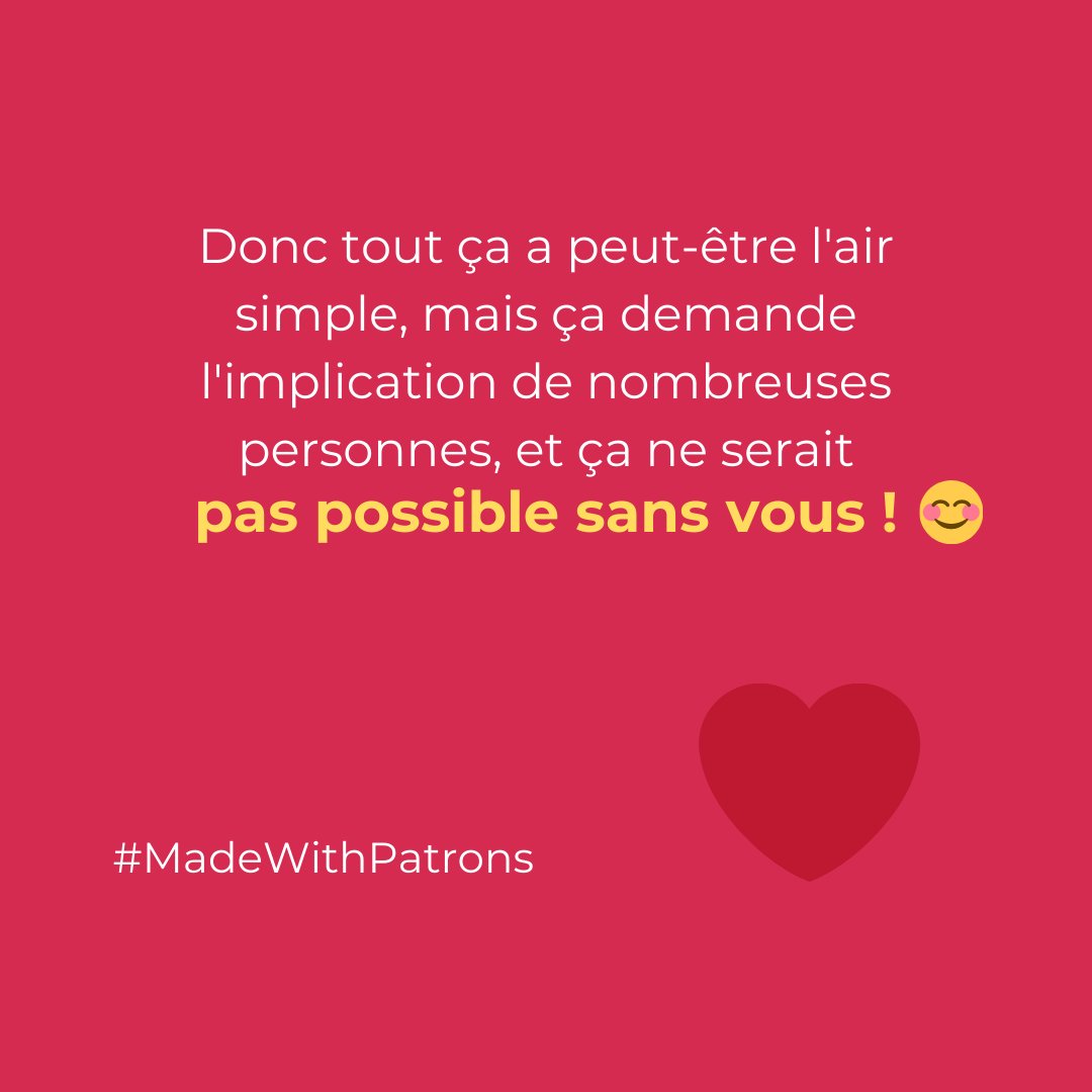 👨 Quand je me suis lancé, j'étais tout seul dans un petit studio de 20m2 et je faisais une émission. Les choses ont bien changé depuis !⁠
👪 Aujourd'hui j'ai toute une famille à faire vivre [...]

La suite ▶️ instagram.com/p/CL4BtCohrt4/
(Mini article #MadeWithPatrons - @patreon)⁠