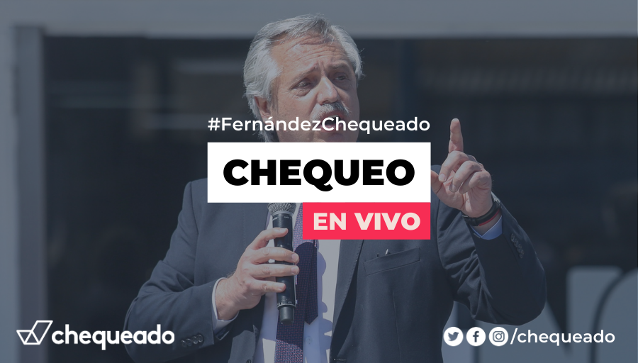 #HOY Alberto Fernández habla en la apertura de sesiones ordinarias del Congreso.

✅ Como cada 1º de marzo, haremos un chequeo colectivo en vivo al discurso presidencial.

📱 Desde las 12, seguí la transmisión en nuestras redes y en vivo.chequeado.com
#FernándezChequeado
