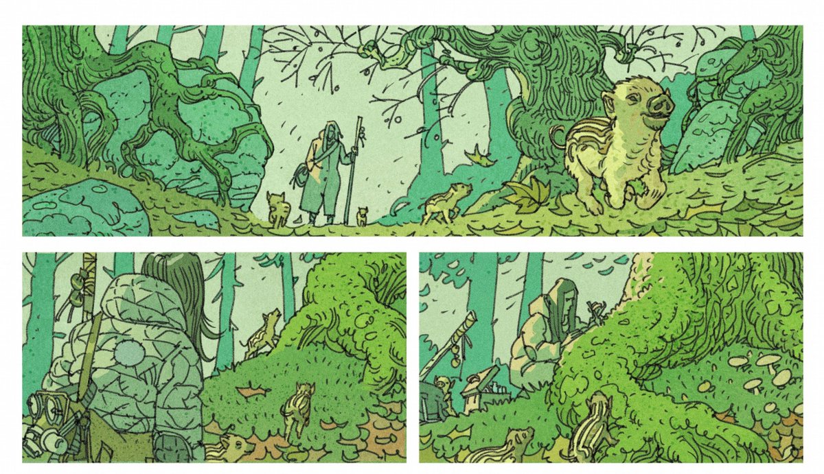 "NeoForest", tome 1, dessin Philippe Scoffoni, scénario : Fred Duval, à paraître @EditionsDargaud