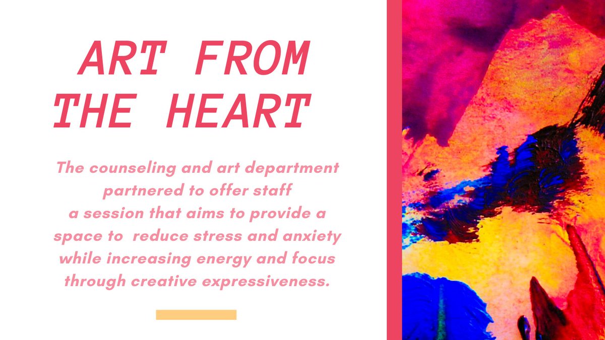 ISGJubail's tweet photo. Our counseling and art departments are planning for a wellness session for staff. Let's heal through art. It is proven to boost neurological processes and emotional regulation at the heart of stress response. #jaguartale @ISGJubail #selfcare #wellness https://t.co/6O2TfjGEig