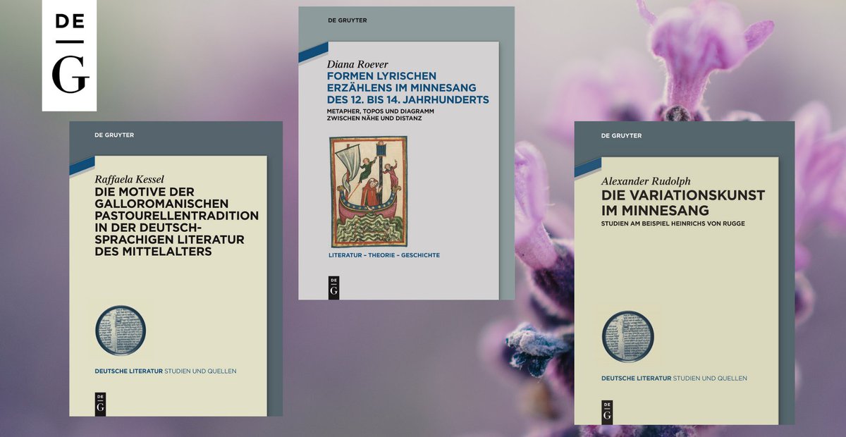 dg_medieval's tweet photo. Ahî, nu kumt uns diu zît, der kleinen vogellîne sanc… Was passt besser zum heutigen meteorologischen Frühlingsanfang als #Minnesang? Hier eine Auswahl unserer jüngsten Monographien zum Thema!
https://t.co/griLE2yuQE
https://t.co/ibklHdtIwK
https://t.co/d8Tg0ShLYk https://t.co/rpEP3StoKl