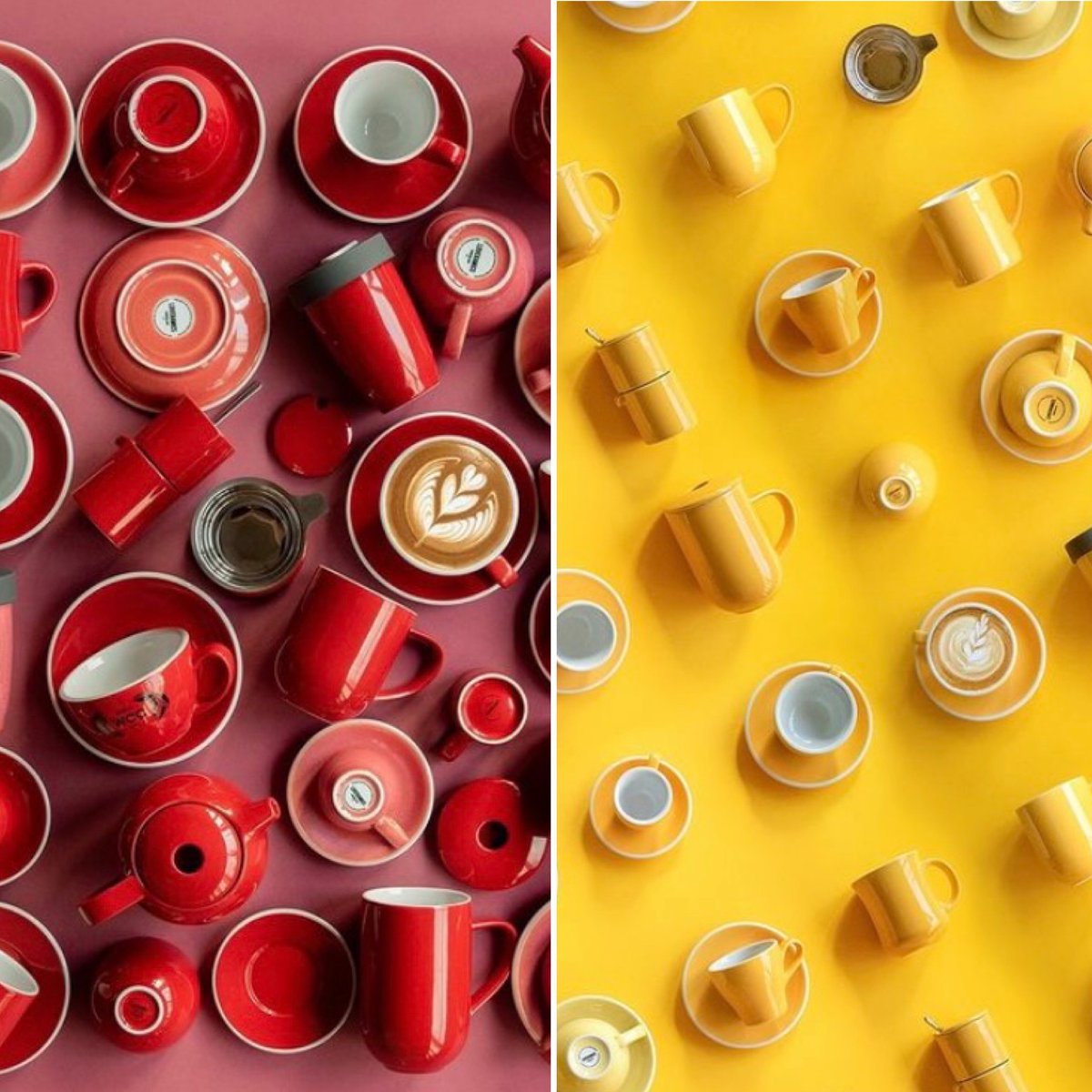 What’s your Monday vibe; fired up or mellow yellow? 
.
Either way we’ve got you covered 🔴 🟡
.
#mondaymorning #letsgetgoing #mellowyellow #feelingfierce #mondaymotivation #getgoing #butfirstcoffee #coffeecup #teacup #mug #ceramics #loveramics