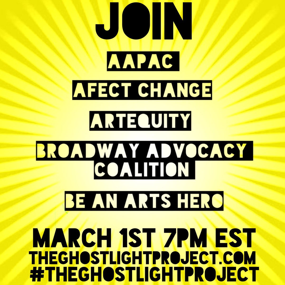 AapacNyc's tweet image. Excited to be part of this amazing gathering tonight!  The Ghostlight Project is hosting a Community Roll Call to celebrate and share the many organizing efforts happening in our theatrical community.  Join us!  #ghostlightproject