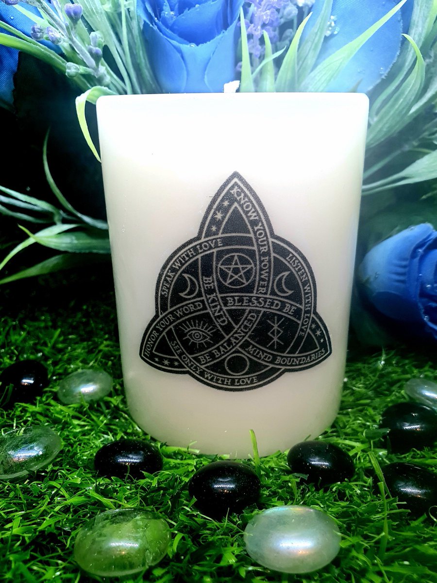 Thesweets625's tweet photo. Excited to share the latest addition to my #etsy shop: Scented "Wiccan Triquetra" Pillar Candle #protection symbol #power of three #body,soul and spirit #circle of infinity #birth,life and death https://t.co/Gx1eigvBvT #bedroom #trinity #wiccacandles #protectionsymbol https://t.co/qFN02PNbZM