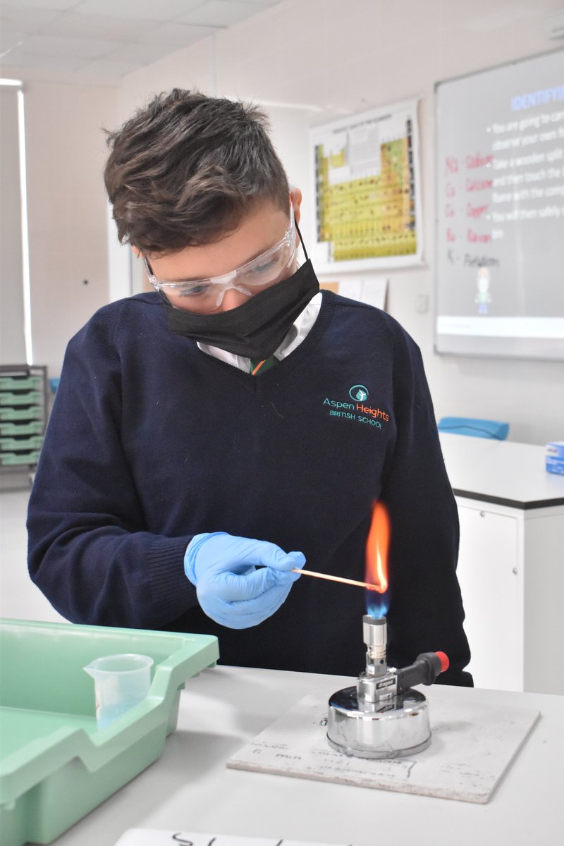 AHBS_AD's tweet photo. It is Science Week at Aspen Heights! Our children have already done lots of different exciting activities from FS learning about volcanoes to our Primary and Secondary getting their Bunsen burner licenses and carrying out some fun flame tests! 

#Amazinglearning #ISPSchools https://t.co/Qpxp2SyniT