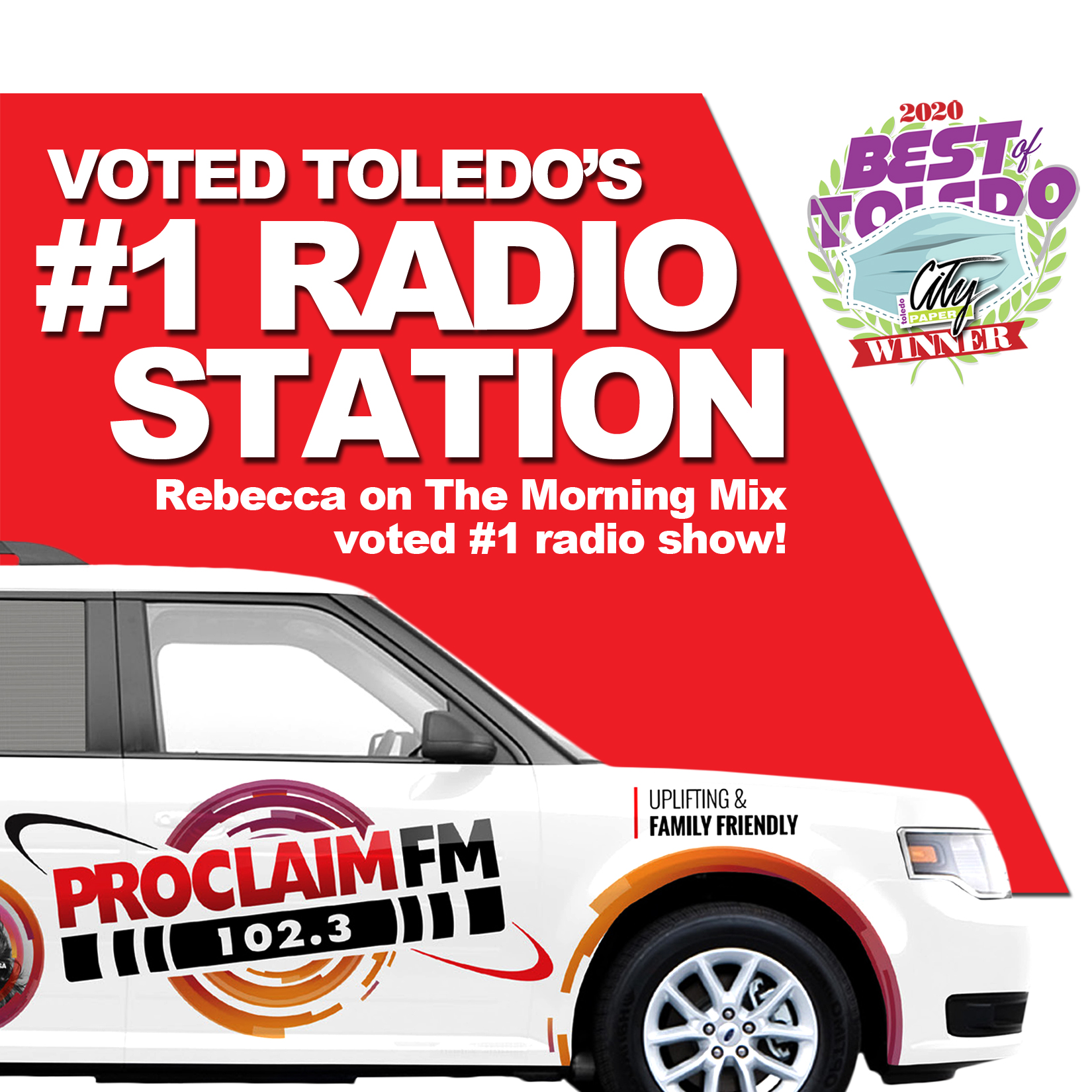 apoyo Poner Permiso 102.3 Proclaim FM on Twitter: "We were voted #1 in the Toledo City Paper's Best of Toledo contest for both best radio station and best radio show for The Morning Mix with apoyo Poner Permiso 102.3 Proclaim FM on Twitter: "We were voted #1 in the Toledo City Paper's Best of Toledo contest for both best radio station and best radio show for The Morning Mix with