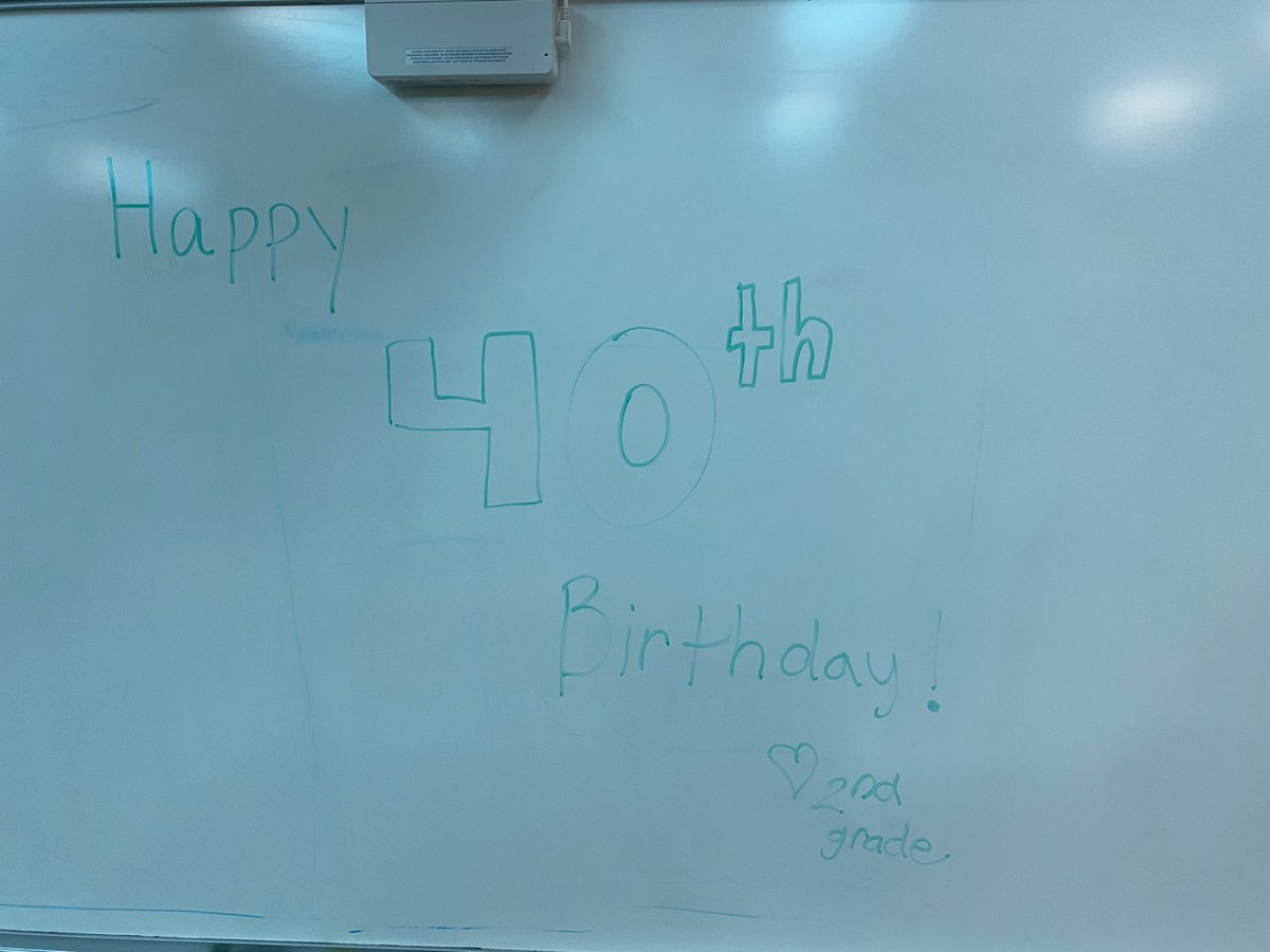 CantlebarysCubs's tweet photo. I have turned 40, I am proud to say (every year is a gift)! And look at the lovely display that greeted me this morning at work! I have the BEST team!  @MrsRobbins_WES @MrsR_WES @amatocf @msschauder_wes @MsBahar @TeamSquillace @EmilyLubatkin17 https://t.co/hkG23WU1el