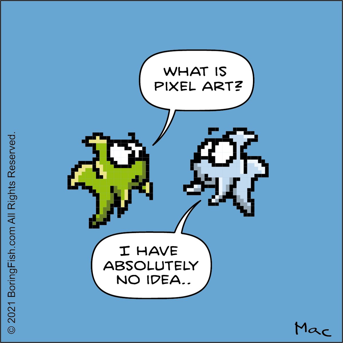 Pixel Art for <a href="/Pixel_Dailies/">Pixel Dailies</a>
#comics #funnyposts #comicstrips #webcomics #cartoons #cartoon #doodles #comicstrip #joke #seemedoodle #pixelart #jokes #illustration #fish #boringfishcomics #comicpanel #funny #cartoonstrip #webcomic #comic #comicart #art #funnycomic #pixel_dailies