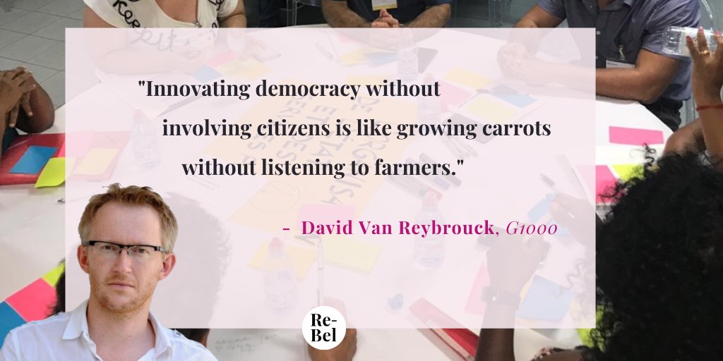 RethinkBelgium's tweet photo. David Van Reybrouck, expert on democratic innovations and founder of @G1000, thinks the Dialogue Platform is a commendable idea, but we should be ambitious, clear about the objectives of #citizenparticipation, and certainly not rush the process.
@Davidvanrey https://t.co/CFBvWd5N7s