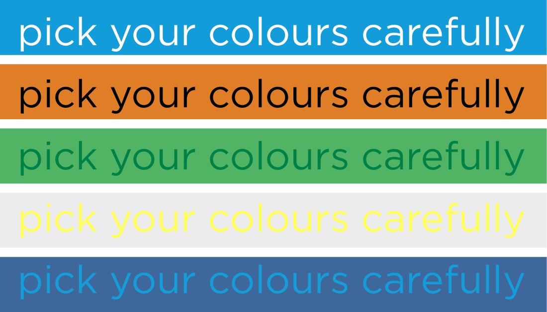 blocreative's tweet photo. #WindowGraphic design tip 1 – Pick your colours carefully

To create legible graphics, pay attention to contrasting colours, your brand and general design principles, as well as the environment. Black text appears hard to read in a shadowed area!

#designtips #design https://t.co/M9TXJzMsXB