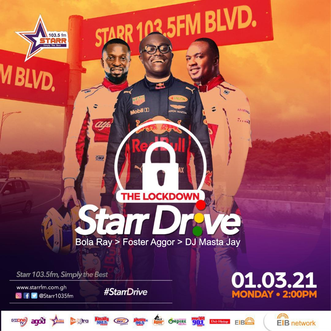 Promises to be exciting today on #StarrDrive with <a href="/TheRealBolaRay/">Bola Ray</a> , <a href="/foster_aggor/">2pm wkdays on Starr103.5 🇬🇭🇪🇹🇫🇷🇳🇬🇦🇪</a> and <a href="/djmastajay/">Jerry</a> 

Don't miss it