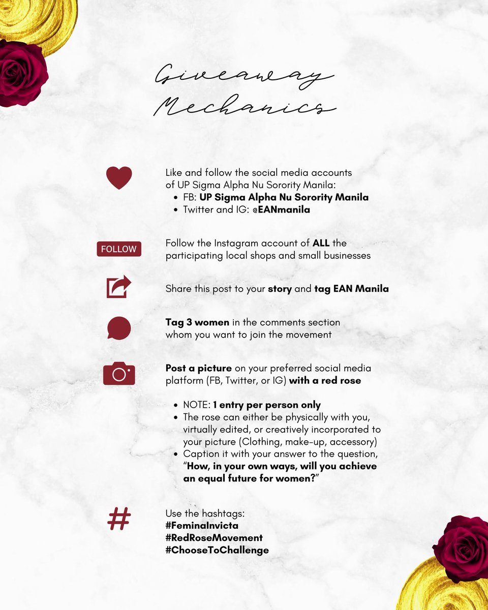 EANmanila's tweet photo. Happy Women’s Month! ♥️
Join the #RedRoseMovement and share your thoughts on how we can achieve a gender-equal world for women.
#FeminaInvicta
#ChooseToChallenge
Read more here: https://t.co/ioCZW5YXA3 https://t.co/IQPDGM8NGD