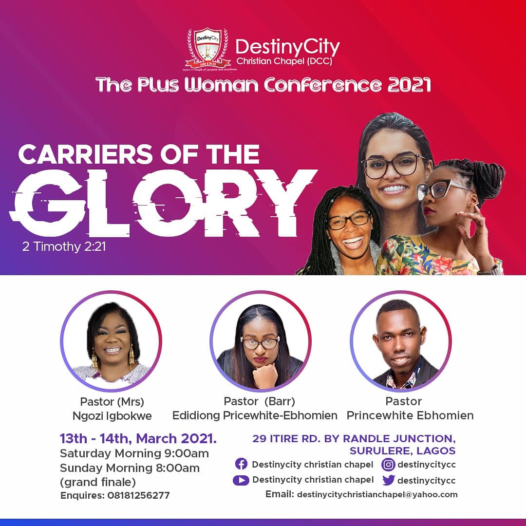 eprincewhite's tweet photo. The Plus Woman Conference is a yearly program for women &amp; young ladies. The vision of the program is geared towards raising women who know their value, &amp; are able to contribute that value in no small way to bettering themselves, their families, the nation, &amp; the body of Christ. https://t.co/XWN47DjQVs