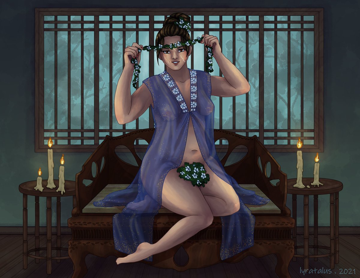 CultivationCal1's tweet photo. (NSFW) You're not ready for this absolute badass. Let's hear it for #Sisi this March! She'll protect your mom, reveal your secrets, look hot while doing it, and you'll just have to deal with it! Art by @lyratalus! #MDZS #mdzsfanart #MoDaoZuShi (Full size for all details, please) https://t.co/4voVN6sziL